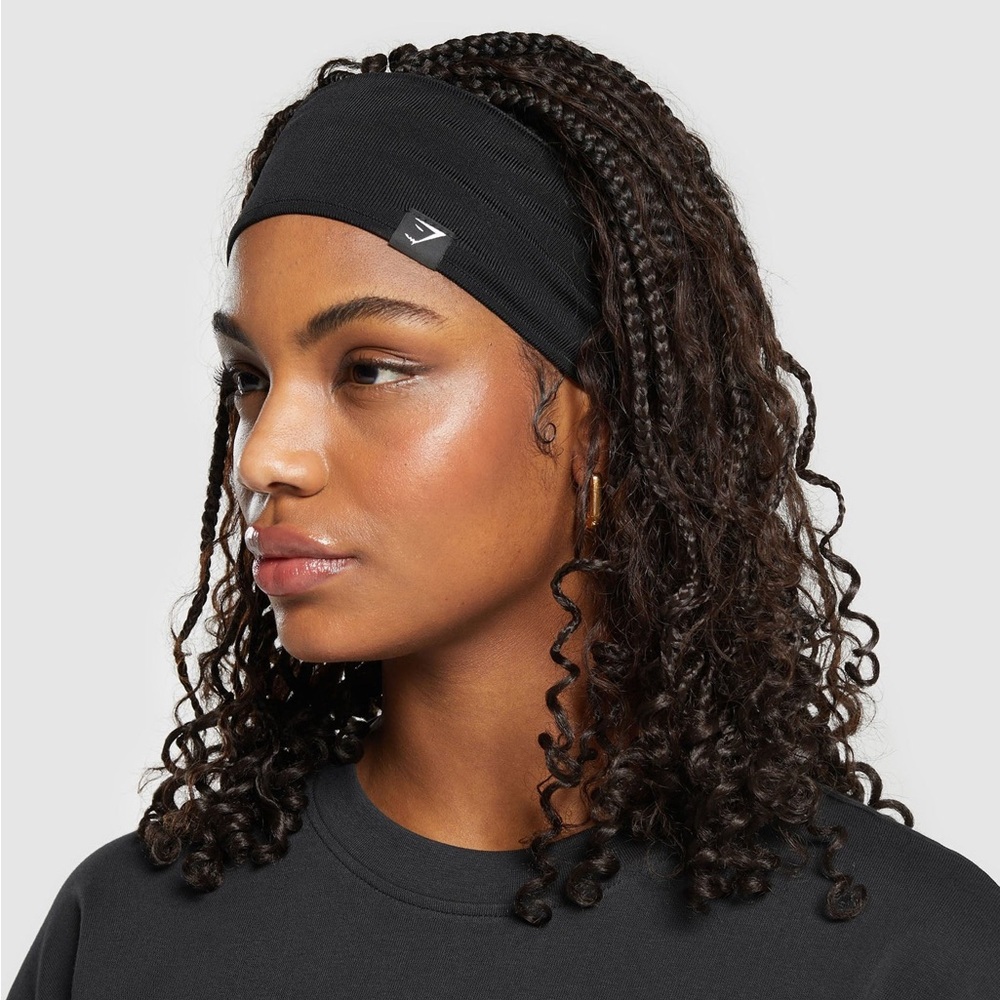 Gymshark OS NWT black DIFFUSE SWEAT HEADBAND